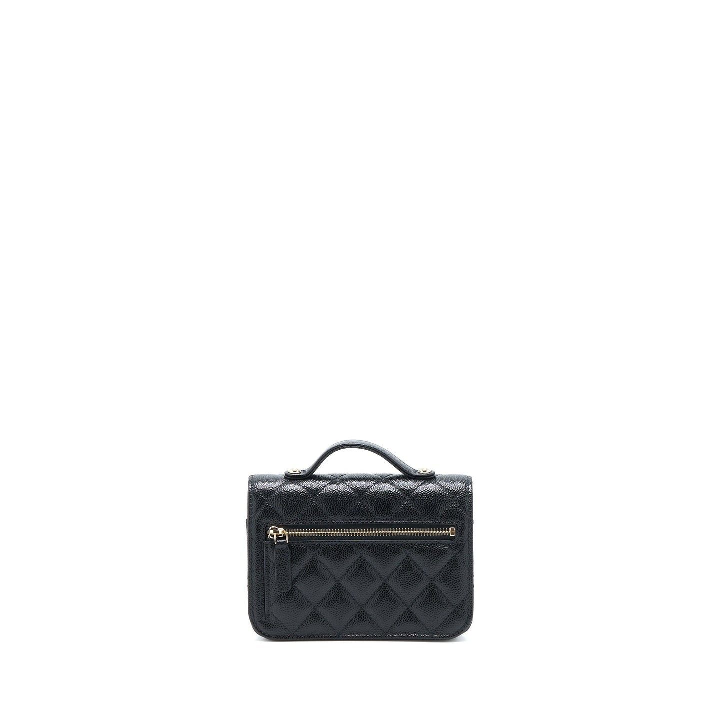 Chanel Mini Business Affinity Caviar Black L (Microchip)