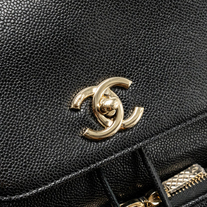 Chanel Affinity Backpack Caviar Black L (Microchip)