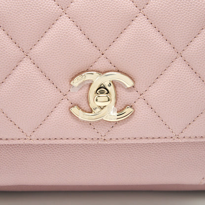 CHANEL BUSINESS AFFINITY FLAP BAG QUILTED CAVIAR SMALL IN SMALL