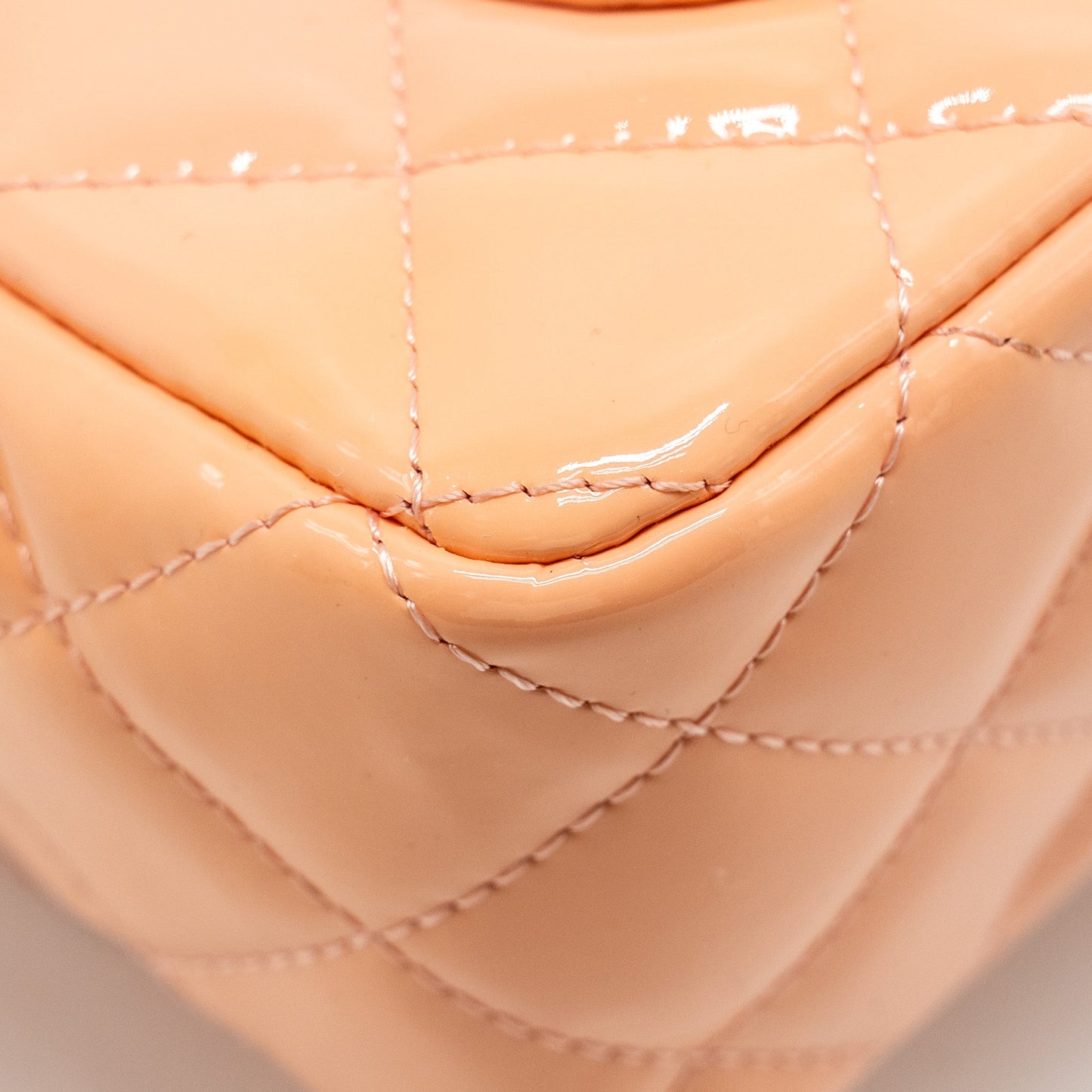Chanel Mini Rectangular Flap Bag Patent Pink