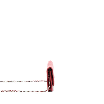 Chanel Camellia Wallet on Chain Lambskin Red