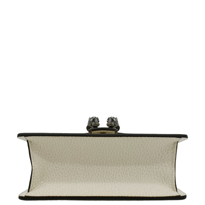 GUCCI Dionysus Mini Leather Top Handle Shoulder Bag Off White 752029