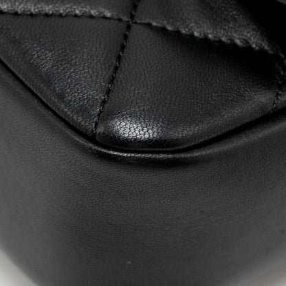 Chanel 22b Heart Chain Flap Bag Lambskin Black (microchip)