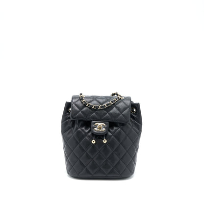 Chanel 23s Mini Flap Backpack Caviar Black L (Microchip)