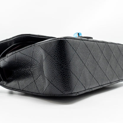 Chanel Small Classic Double Flap Bag Caviar BLACK  (Microchip)