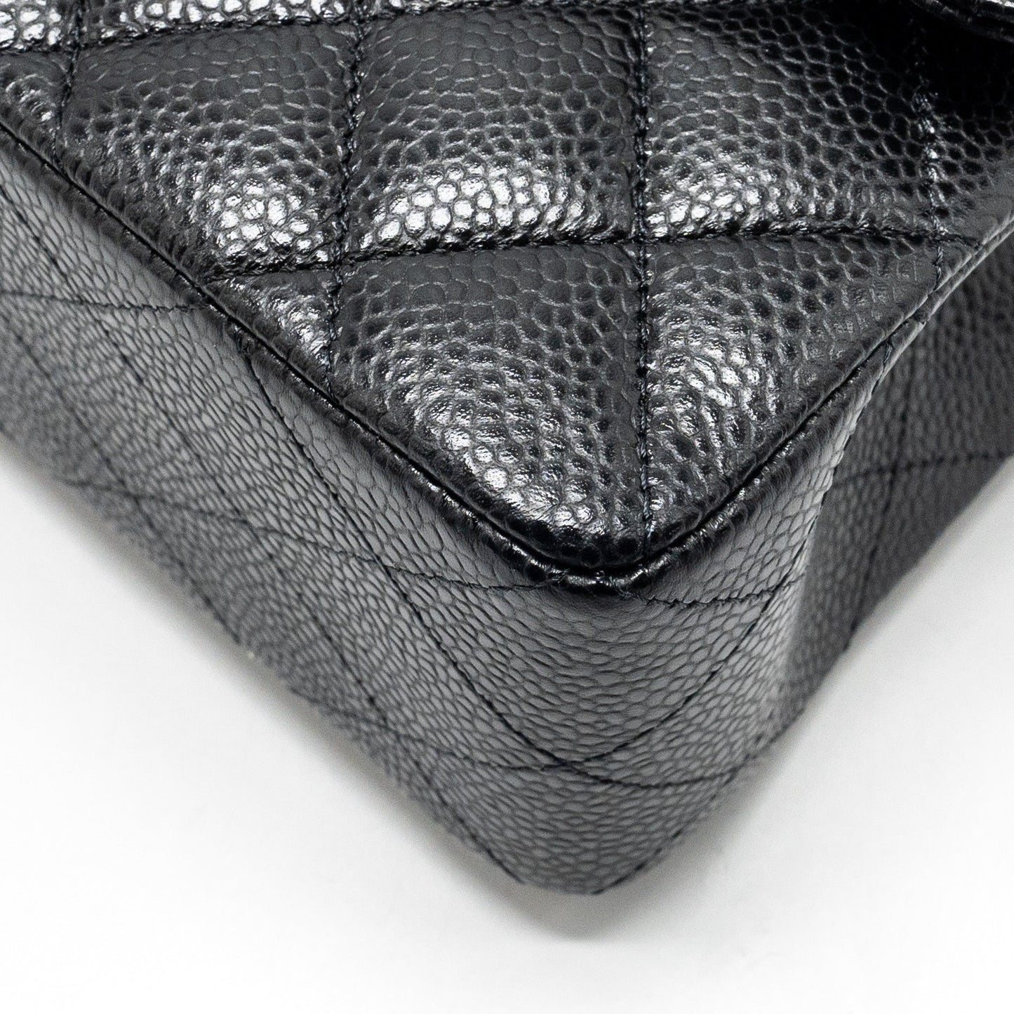 Chanel Small Classic Double Flap Bag Caviar BLACK  (Microchip)