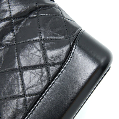 Chanel Small Gabrielle Hobo Bag Calfskin Black Multicolour Hardware