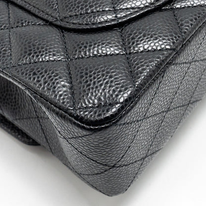 Chanel Small Classic Double Flap Bag Caviar BLACK  (Microchip)