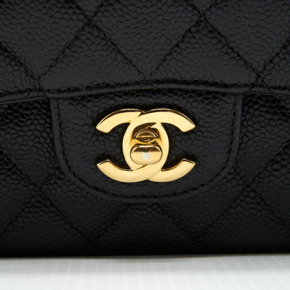 Chanel Medium Classic Double Flap Bag Caviar Black