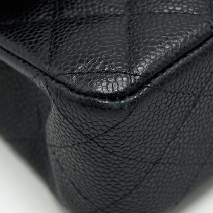 Chanel Medium Classic Double Flap Bag Caviar Black