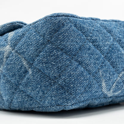 Chanel Mini Square flap bag denim blue