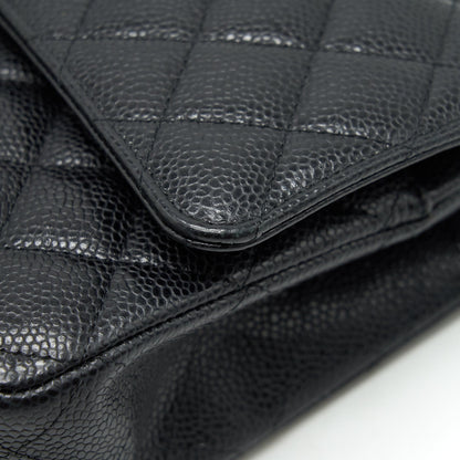 Chanel Medium Classic Double Flap Bag Caviar Black