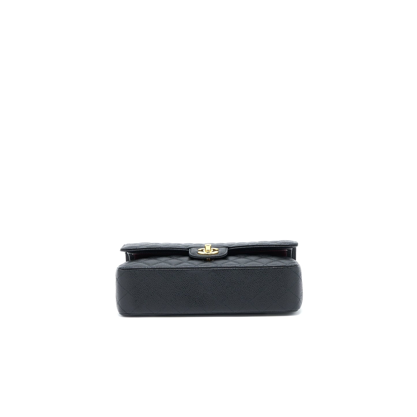 Chanel Medium Classic Double Flap Bag Caviar Black  (Microchip)