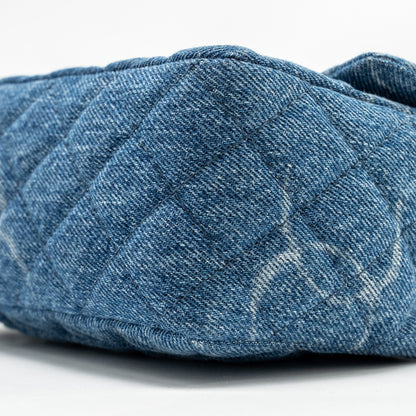 Chanel Mini Square flap bag denim blue