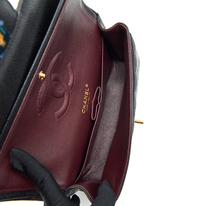Chanel Medium Classic Double Flap Bag Caviar Black