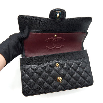 Chanel Medium Classic Double Flap Bag Caviar Black