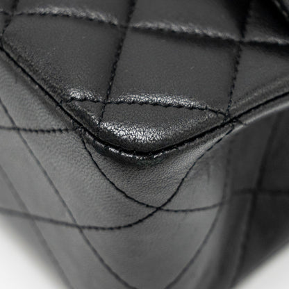 Chanel Medium Classic Double Flap Bag Lambskin BLACK