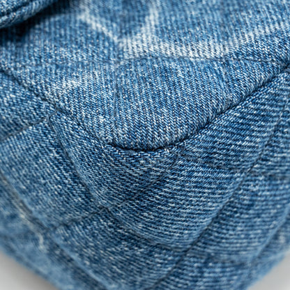 Chanel Mini Square flap bag denim blue