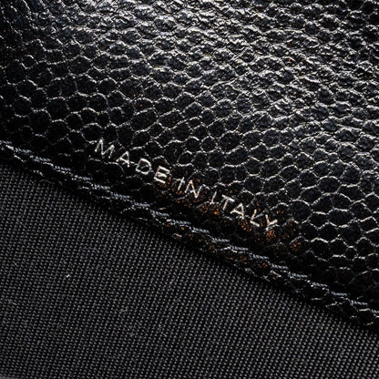 Chanel Camellia Embossed Card Holder Caviar Black