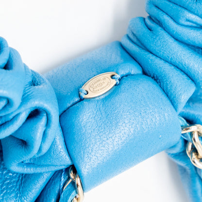 Chanel Hair Ring leather blue