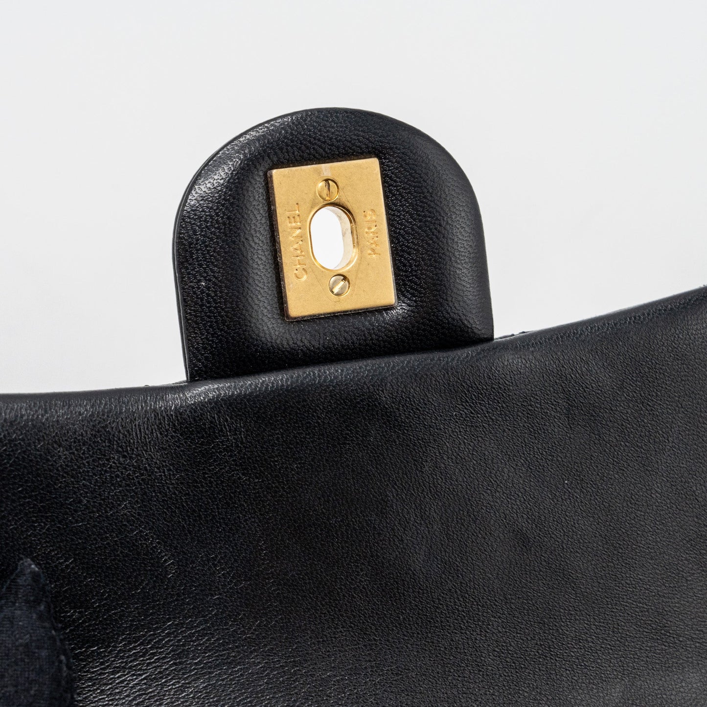 Chanel Pearl Crush Mini Square Flap Bag Lambskin Black (Microchip)