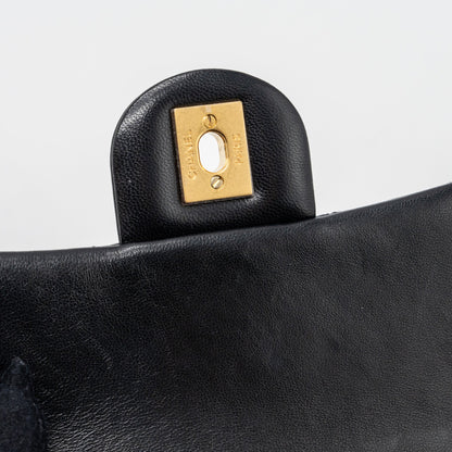 Chanel Pearl Crush Mini Square Flap Bag Lambskin Black (Microchip)