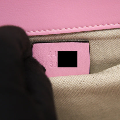 Gucci Dionysus Bamboo Top Handle Bag Embroidered Leather Medium Pink