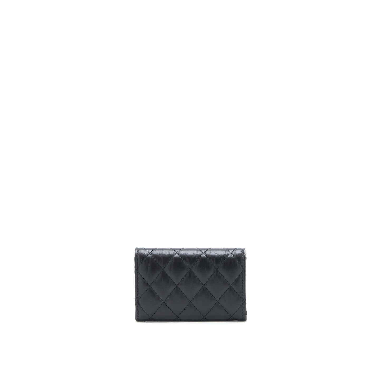Chanel 2.55 Reissue Flap Card Holder Aged Calfskin Black  (Microchip)