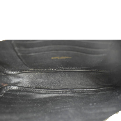 YVES SAINT LAURENT Lou Chevron Leather Camera Crossbody Bag Black