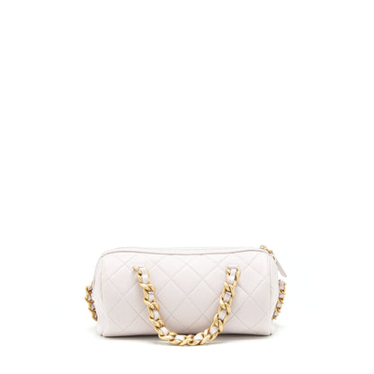 Chanel mini Bowling bag with chain light purple