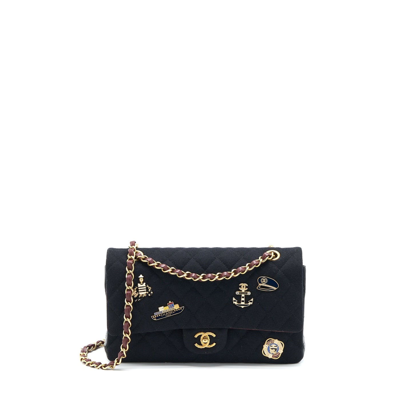 Chanel Medium Classic Double Flap Bag 2018 Metiers d’Art Paris-Hamburg Collection Wool