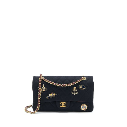 Chanel Medium Classic Double Flap Bag 2018 Metiers d’Art Paris-Hamburg Collection Wool
