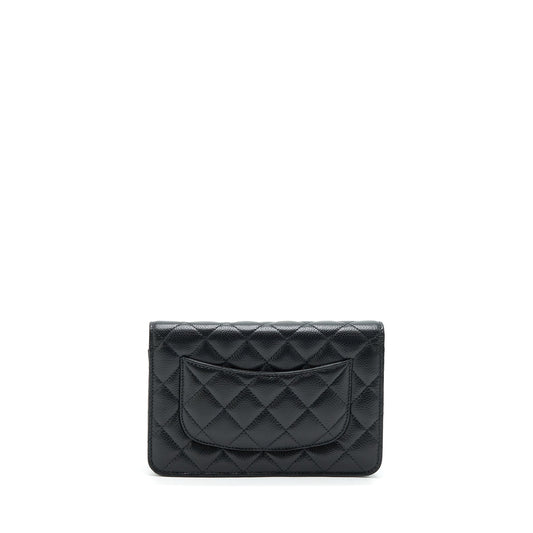 Chanel Class Wallet On Chain Caviar Black  (Microchip)