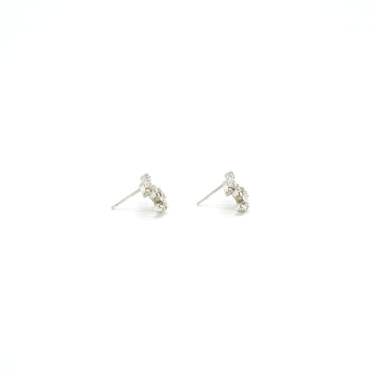 CHANEL CC LOGO CRYSTAL EARRINGS