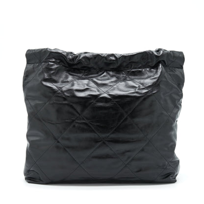 Chanel 22 Bag Shiny Calfskin Black
