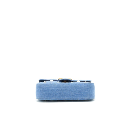 Gucci mini Marmont Bag Denim with pearl