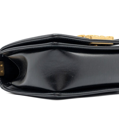Chanel mini square boy bag limited edition calfskin black  (Microchip)