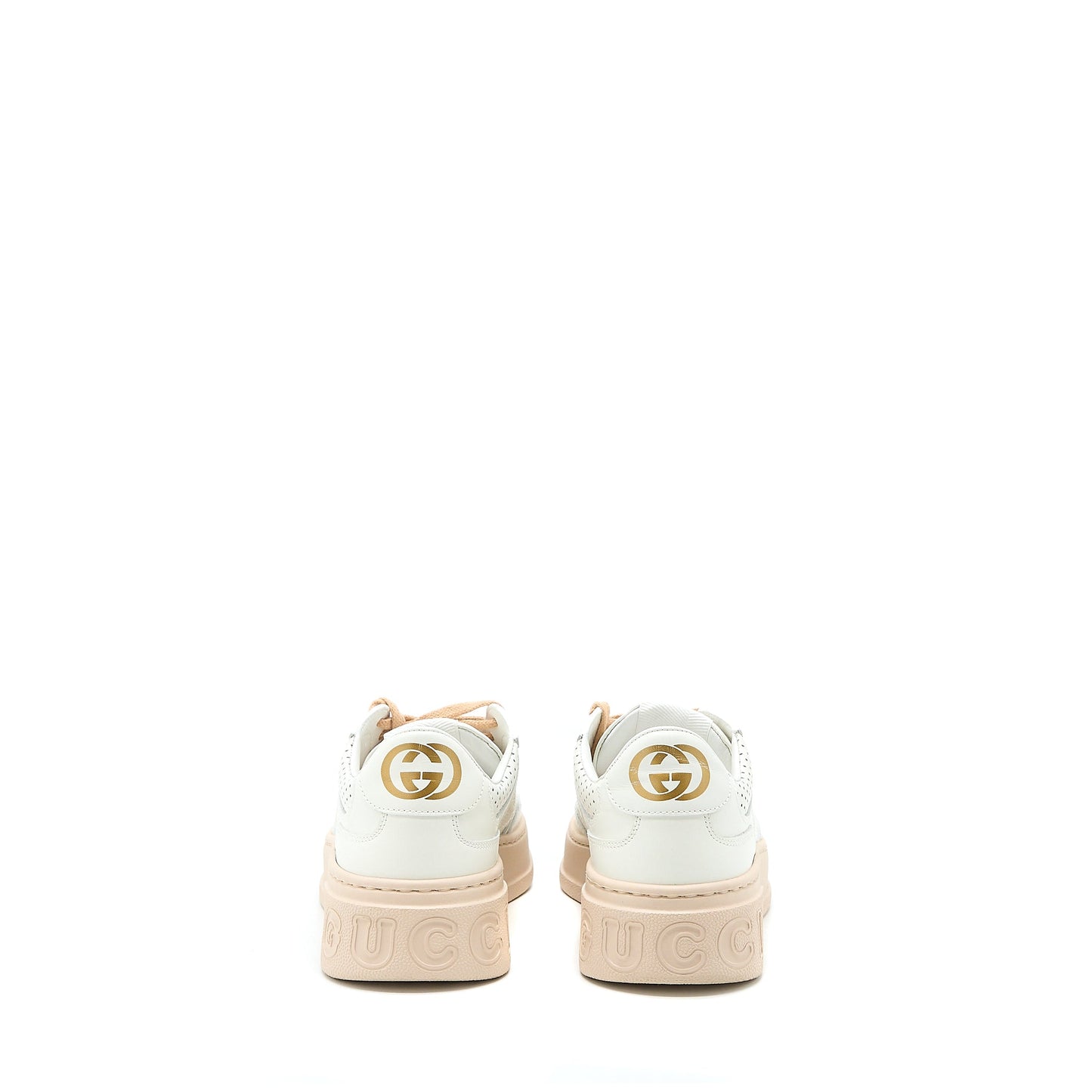Gucci Size 36 Women’s GG Embossed Sneaker White/Pink