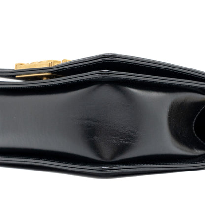Chanel mini square boy bag limited edition calfskin black  (Microchip)