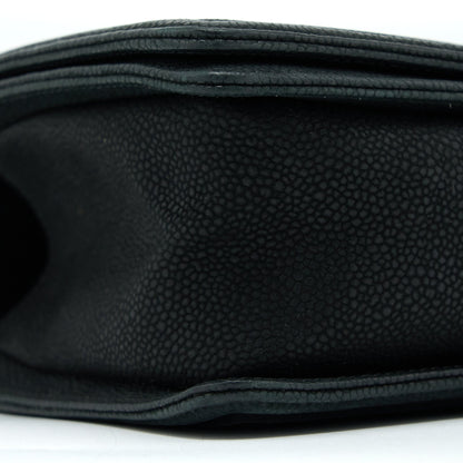 Chanel Medium Boy Bag Grained Calfskin Black