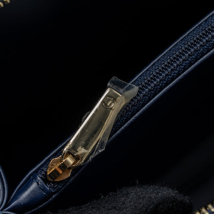 Chanel Filigree camera bag caviar dark blue L