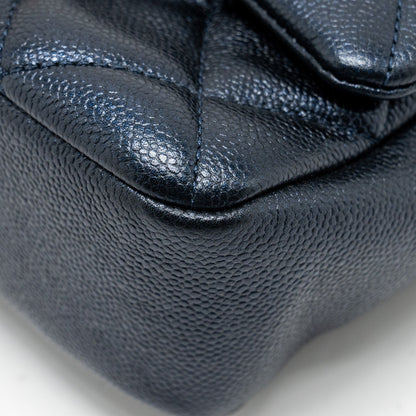 Chanel 21K My Perfect Mini Flap Bag Caviar Iridescent Black  (Microchip)