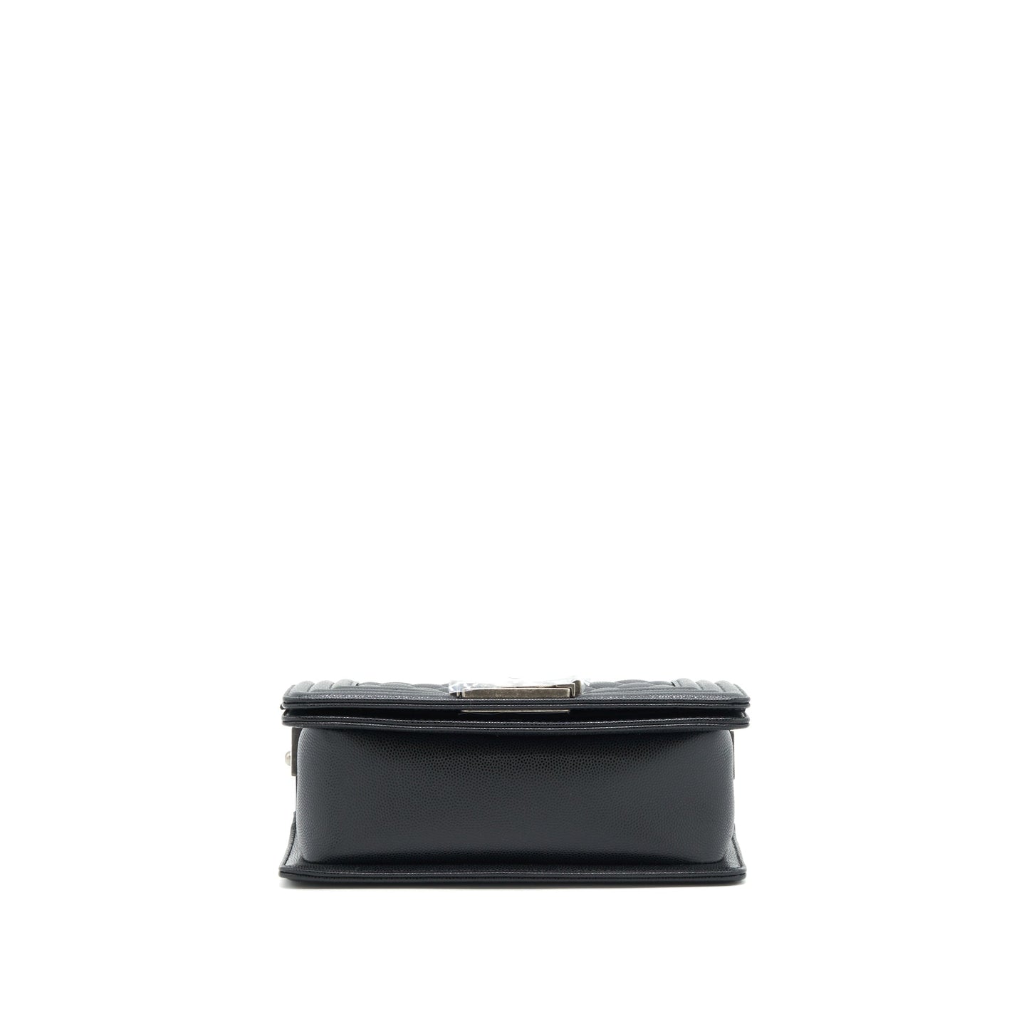 Chanel Small Boy Bag Caviar Black Ruthenium Hardware
