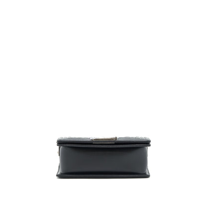 Chanel Small Boy Bag Caviar Black Ruthenium Hardware