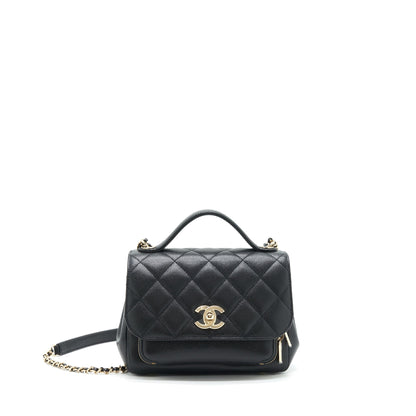 Chanel 22P Small Business Affinity Grained Calfskin Black L