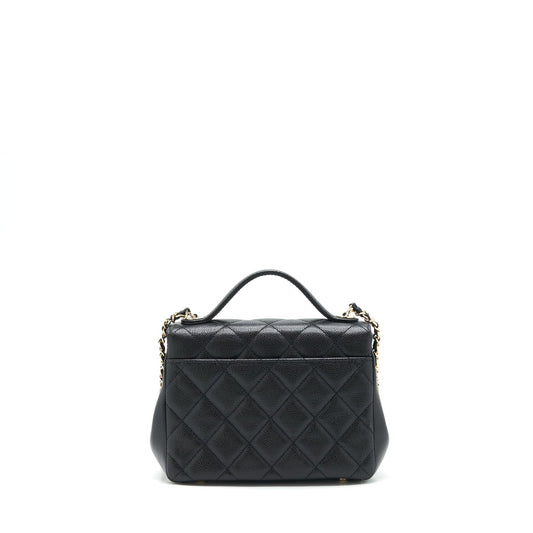 Chanel 22P Small Business Affinity Grained Calfskin Black L