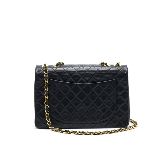 Chanel Vintage Maxi Flap Bag Black 24K