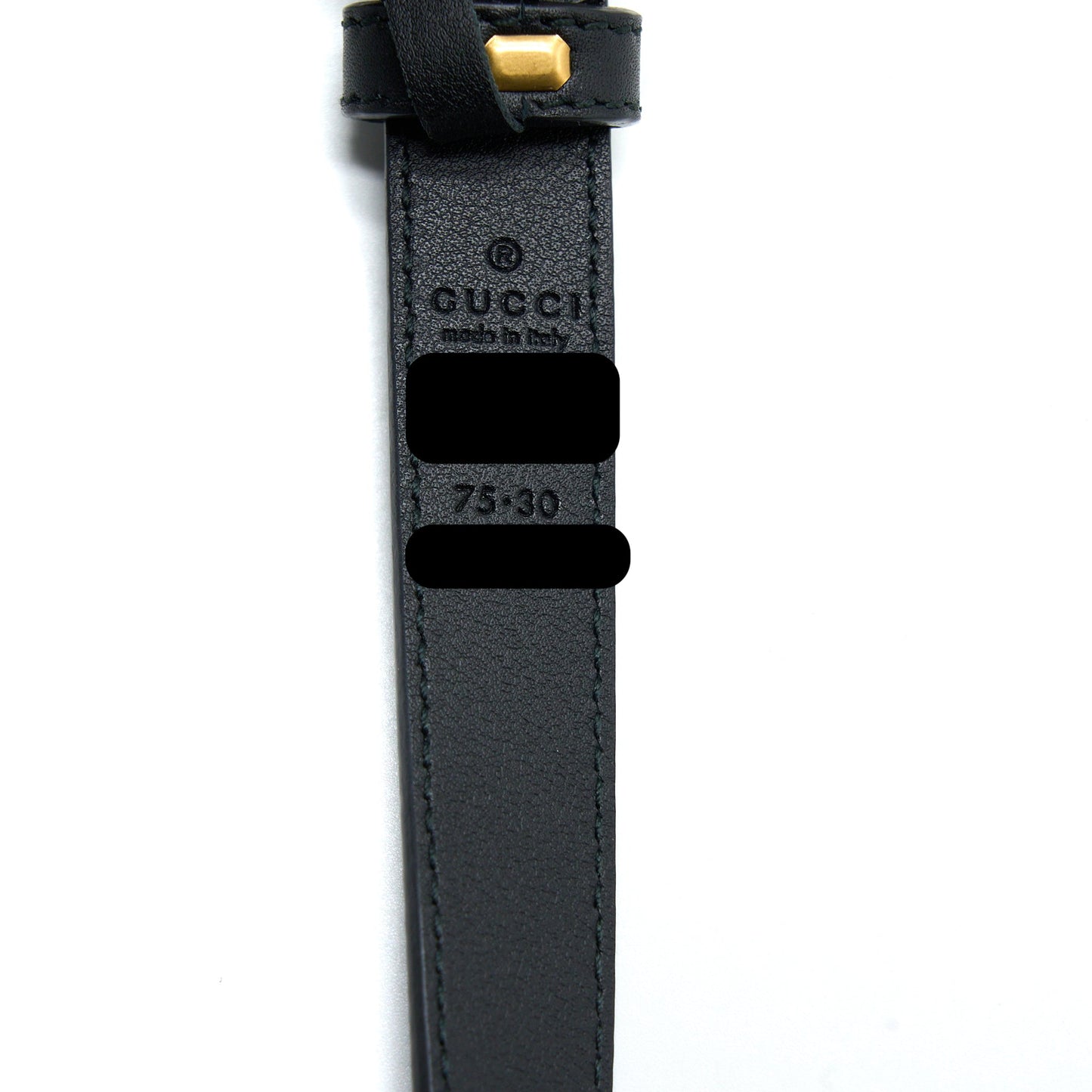 Gucci GG buckle Belt Calfskin Black Brushed