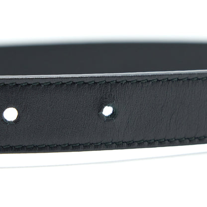 Gucci GG buckle Belt Calfskin Black Brushed