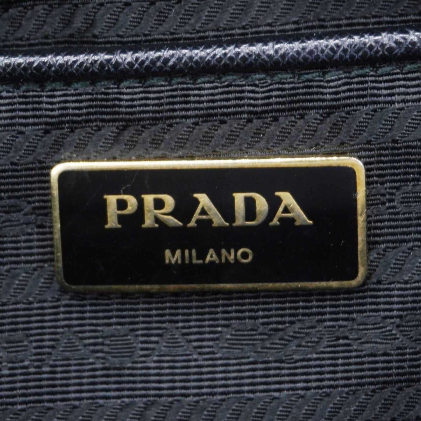 PRADA Galleria Double Zip Saffiano Leather Top Handle Tote Bag Black